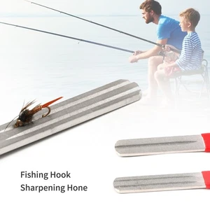 Fishing Hook Sharpening Hone Double Groove Fishing Hook Sharpener Light SC - Picture 1 of 12