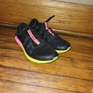 Under Armour  Women's Sz 9.5 Micro G Foam Pink/Black/Neon Lace Up Running Shoes  - Picture 1 of 9