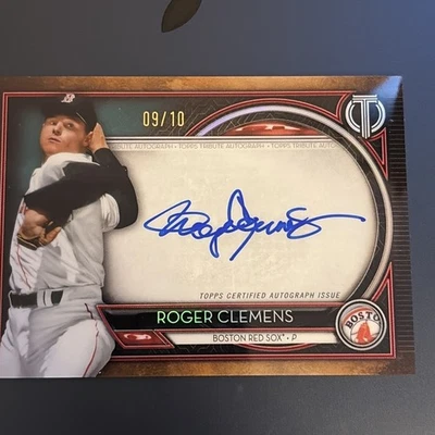 Topps Tribute 2020 - Autógrafos tributo Roger Clemens #TA-RC rojo/10 (AU) Foto 1 de 3