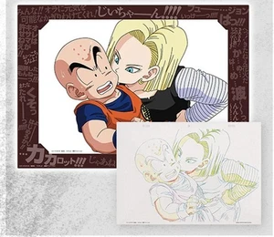 Dragon Ball Android 18 Krillin Cel Art Sheet Akira Toriyama Japan - Bild 1 von 21