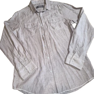 (177) Herren Small BKE Standard Fit Langarm hellgrau Knopfleiste  - Bild 1 von 10
