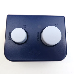 Creative Memories Circle Punch Set 3/4" & 1" Blue Scrapbook Craft Tool - Picture 1 of 12