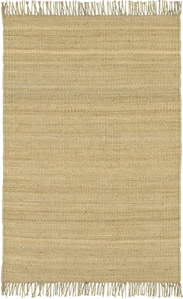 Carpet Hand Knotted Jute Natural Beige 2x8 Area Runner - Approx 2' 6"x 8' - Image 1 of 3
