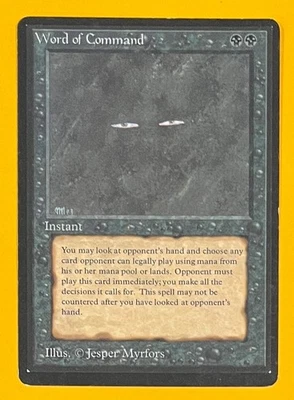 MTG WORD OF COMMAND Beta (OldManMTG 012-588) - Image 1 of 4