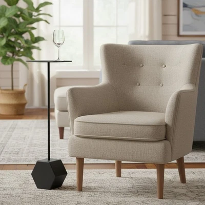 Remy Cocktail Table - Metal powder coated living room accent table - Image 1 of 4