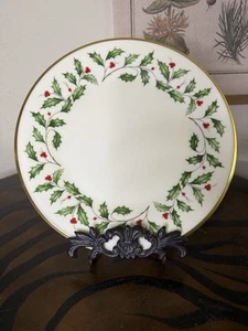 Vintage Lenox Holiday Dimensions Beere 10 3/4" Essteller 4er Set - Bild 1 von 4