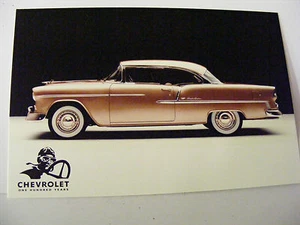 1955 CHEVROLET BEL AIR COUPE HERITAGE ONE HUNDRED YEARS POSTCARD NEW - Picture 1 of 2