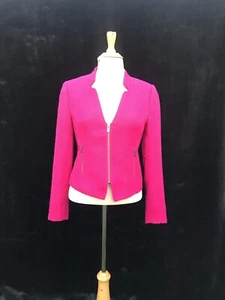 Marcs long sleeves , short , zipped , dressy jacket . Raspberry colour . Size 8 - Picture 1 of 10