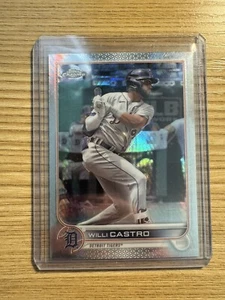 2022 Topps Chrome Base Prism #173 Willi Castro - Detroit Tigers - Picture 1 of 2