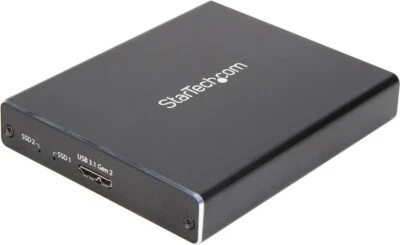 StarTech.com SM22BU31C3R USB 3.1 SSD Enclosure - 10 Gbps - Aluminum - Image 1 of 4