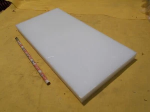 BARRA DE HDPE BLANCA lámina de plástico mecanizable stock 3/4"" x 6"" x 12"" de largo - Imagen 1 de 1