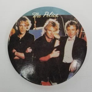 Vintage The Police Band Pinback Button Pin Sting Andy Summers 1980s - Picture 1 of 5