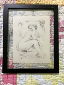 Nic Jonk Signed Original Drawing Important Dutch Contemporary Floating Frame - Picture 1 of 8