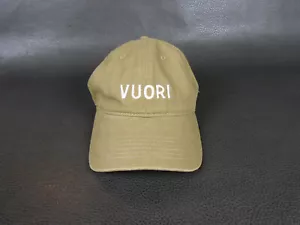 New Vuori Baseball Cap Hat Adjustable Snap Back Camel Tan Embroidered Logo - Bild 1 von 4