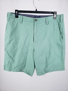 Nautica Classic Chino Deck Shorts Mens Size 36 Teal Sage Mid Rise 8” Inseam