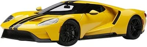 AUTOart 1/18 Ford GT 2017 Yellow/Black Stripe Model Car Sports Car New - Picture 1 of 10