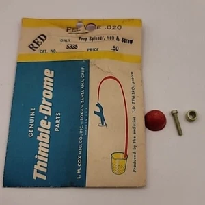 Cox Prop Spinner Hub and Screw Pee Wee .020 Genuine Thimble Drome Parts 5335 - Picture 1 of 1