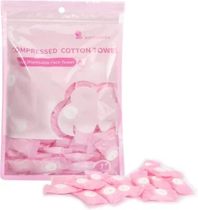 Compressed Towel 100 PCS Mini Tablets Disposable Portable Face Towel Cotton C... - Picture 1 of 7