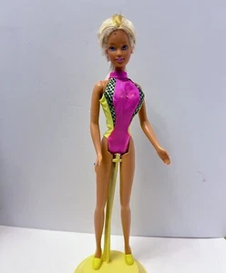 Mattel Barbie 1995 In Flip and Dive Speedo Swimsuit Blonde Hair 12”incomplete - Picture 1 of 8