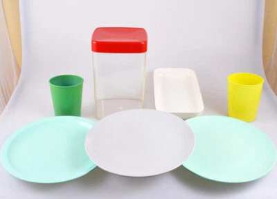 aus DDR Kindergarten Plaste Kinder Geschirr Becher Vorratsdose Teller - Bild 1 von 4