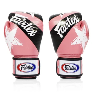 FAIRTEX Boxing Gloves Muay Thai MMA Training BGV1 Nation Prints Pink Tight Fit - Picture 1 of 5