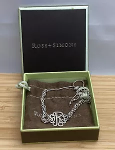 ROSS-SIMONS 925 STERLING SILVER BYZANTINE MONOGRAM BOLO BRACELET W/BOX NWOT - Picture 1 of 8
