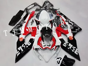 For GSXR1000 2005 2006 Black Red White ABS Injection Mold Bodywork Fairing Kit - Bild 1 von 4