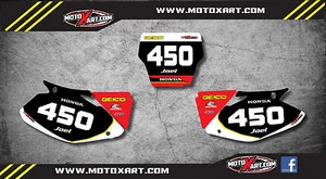 CUSTOM DESIGNED Number Plate Graphics For Honda CR 250 - Picture 1 of 1