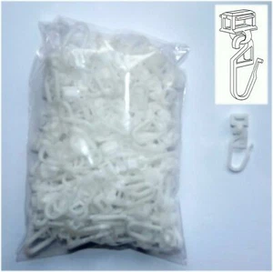 Gardinen Klick Clic Gleiter lang für Schienen mit 4 mm Lauf  überall einklickbar - Bild 1 von 3