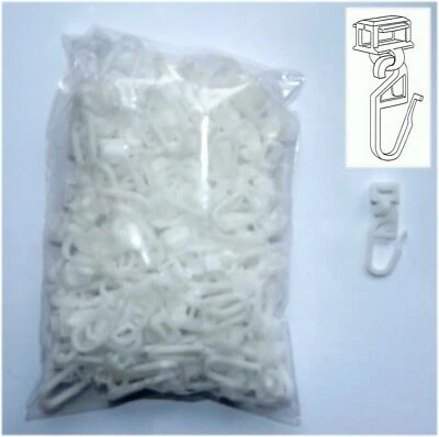 Gardinen Klick Clic Gleiter lang für Schienen mit 4 mm Lauf  überall einklickbar - Bild 1 von 3