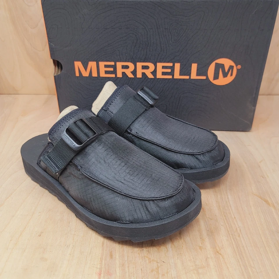 Merrell Alpine Unisex Clogs Womens Size 9.5 Mens 7.5 J2002851 Slides Black