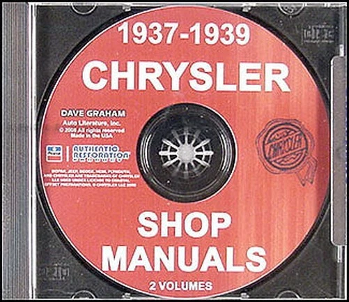 Chrysler CD Negozio Manuale 1937 1938 1939 Reale Saratoga Windsor NW Yorker - Immagine 1 di 1