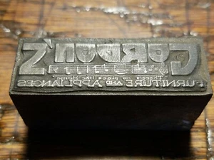 Bloque de impresión tipográfica vintage logotipo publicitario - Gordon'z - B2 - Imagen 1 de 7