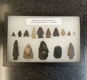 Mid-Southern Lehigh County, PA American Indian Arrowheads/Artifacts Lot XAIA159 - Picture 1 of 13