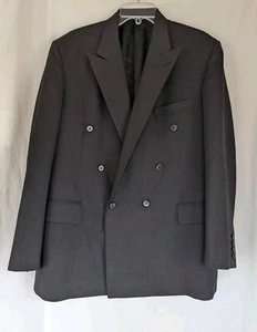 Tom James Filo A Mano Holland Sherry Allen Stevens Sport Coat 42-44 Black - Picture 1 of 10