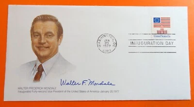 US Inauguration Day FDC VP Walter F Mondale 1/20/1977 Fleetwood vWFM-10 (4043) - Image 1 of 4