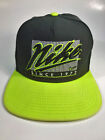 Czapka Nike Just Do It czarno-neonowa żółta regulowana czapka z daszkiem zatrzask w bardzo dobrym stanie