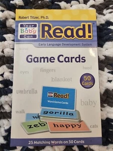 ¡Tu bebé puede leer! Tarjetas de juego - 50 cartas - Robert Titzer, Ph.D. - Imagen 1 de 6