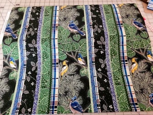 Hoffman Fabric Aspen Creek Lodge Border print in/black BTY Metallic in print - Picture 1 of 6