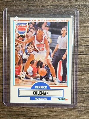 Tarjeta de novato Derrick Coleman Fleer Update 1990-91 #U-60 (RC) Foto 1 de 2