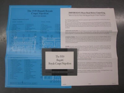 Franklin Mint Paperwork 1930 Bugatti Royale Coupe Napoleon - Image 1 of 4