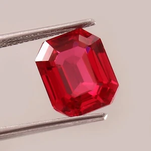 AAA 11x9 MM Natural Mozambique Blood Red Ruby Loose Radiant Cut Gemstone 6.60 Ct - Picture 1 of 5