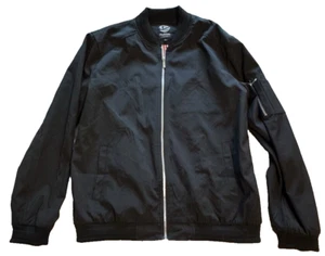 Men's Bomber Jacket Lightweight Casual Windbreaker Zip Up with Pockets - Large - Picture 1 of 1