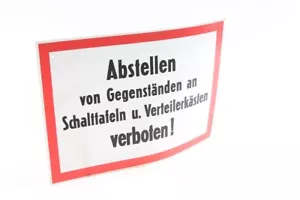 Shield Turn Off From Objects Schalttafeln Verteilerkästen Forbidden - Picture 1 of 3