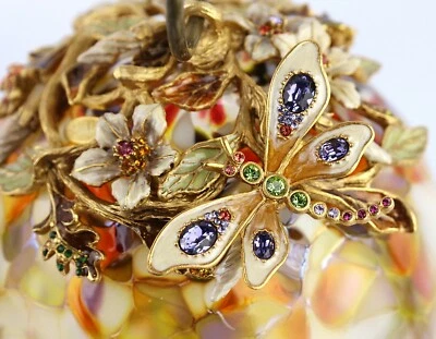 JAY STRONGWATER ADORNO NAVIDAD BOLA GRANDE INVIERNO LIBÉLULA NUEVO EE. UU. SIN CAJA #5 Foto 1 de 4