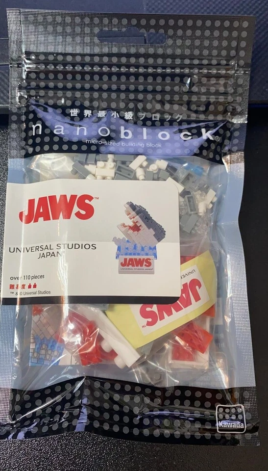 KAWADA NanoBlock Japan Universal Studios Exclusive JAWS 110pics Nano-Block - Image 1 of 1