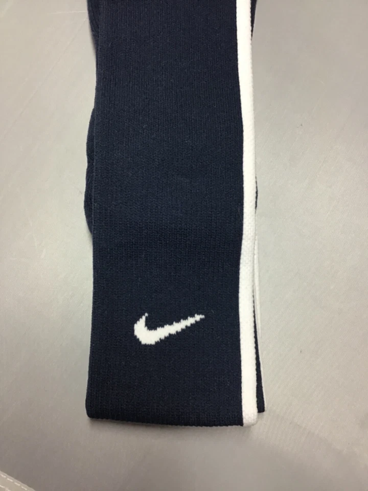 NIKE VAPOR  KNEE HIGH  FOOTBALL SOCKS (2) NAVY BLUE SIZE M MEN 6-8 RET-$15  NIP - Image 1 of 1