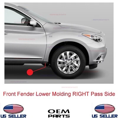 Guardabarros delantero moldura inferior lado derecho del pasajero ⭐OEM⭐ Infiniti JX35 QX60 2014-20 Foto 1 de 4