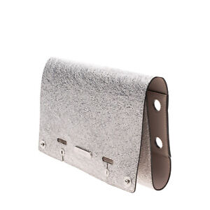 RRP €135 MICHAEL MICHAEL KORS Selma Swap Leather Handbag Cover Metallic Effect