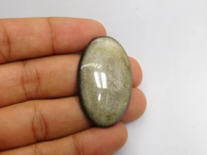 Cabujón de obsidiana arco iris 100 % piedras preciosas sueltas naturales para joyería 45 quilates ME-4430 - Imagen 1 de 3